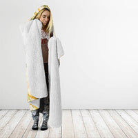 Melemele Ahiahia Hawai'i Palaka Plumeria Hooded Blanket Puakenikeni and Maile Lei