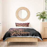 Floral Polynesian Hibiscus Tattoo Bedding Set Peach Gradient Style LT9 - Polynesian Pride