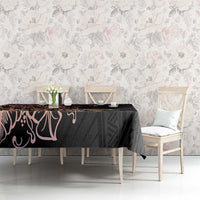 Floral Polynesian Hibiscus Tattoo Tablecloth Peach Gradient Style LT9 - Polynesian Pride