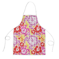 Palaka with Honu and Hibiscus Apron Hawaiian Heritage Spirit - Polynesian Pride