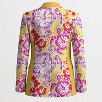 Palaka with Honu and Hibiscus Blazer Hawaiian Heritage Spirit - Polynesian Pride