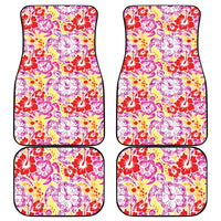 Palaka with Honu and Hibiscus Car Mats Hawaiian Heritage Spirit - Polynesian Pride