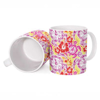 Palaka with Honu and Hibiscus Ceramic Mug Hawaiian Heritage Spirit - Polynesian Pride