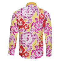 Palaka with Honu and Hibiscus Family Matching Off The Shoulder Long Sleeve Dress and Hawaiian Shirt Hawaiian Heritage Spirit - Polynesian Pride