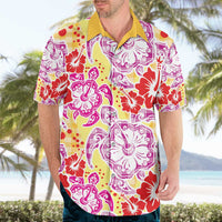 Palaka with Honu and Hibiscus Hawaiian Shirt Hawaiian Heritage Spirit - Polynesian Pride