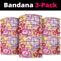 Palaka with Honu and Hibiscus Neck Gaiter Hawaiian Heritage Spirit - Polynesian Pride