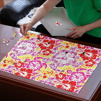 Palaka with Honu and Hibiscus Puzzle Hawaiian Heritage Spirit - Polynesian Pride