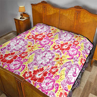 Palaka with Honu and Hibiscus Quilt Hawaiian Heritage Spirit - Polynesian Pride