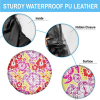 Palaka with Honu and Hibiscus Spare Tire Cover Hawaiian Heritage Spirit - Polynesian Pride