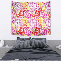 Palaka with Honu and Hibiscus Tapestry Hawaiian Heritage Spirit - Polynesian Pride