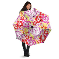 Palaka with Honu and Hibiscus Umbrella Hawaiian Heritage Spirit - Polynesian Pride