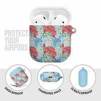 Palaka with Honu and Plumeria AirPods Case Hawaiian Heritage Spirit LT9 - Polynesian Pride