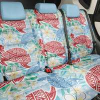 Palaka with Honu and Plumeria Back Car Seat Cover Hawaiian Heritage Spirit - Polynesian Pride