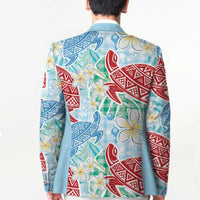 Palaka with Honu and Plumeria Blazer Hawaiian Heritage Spirit LT9 - Polynesian Pride