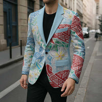Palaka with Honu and Plumeria Blazer Hawaiian Heritage Spirit LT9 - Polynesian Pride
