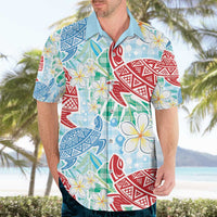 Palaka with Honu and Plumeria Hawaiian Shirt Hawaiian Heritage Spirit - Polynesian Pride