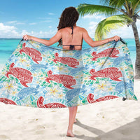 Palaka with Honu and Plumeria Sarong Hawaiian Heritage Spirit - Polynesian Pride
