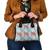 Palaka with Honu and Plumeria Shoulder Handbag Hawaiian Heritage Spirit LT9 - Polynesian Pride