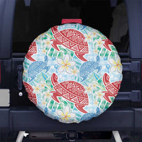 Palaka with Honu and Plumeria Spare Tire Cover Hawaiian Heritage Spirit - Polynesian Pride