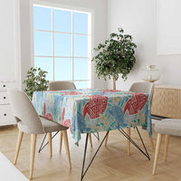 Palaka with Honu and Plumeria Tablecloth Hawaiian Heritage Spirit - Polynesian Pride