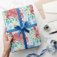 Palaka with Honu and Plumeria Wrapping Paper Hawaiian Heritage Spirit - Polynesian Pride