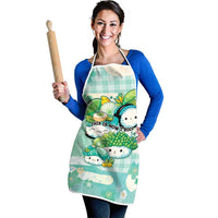 Japanese Kawaii Sushi Apron Green Wagara Palaka This Is How I Roll LT9 - Polynesian Pride