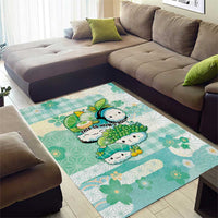 Japanese Kawaii Sushi Area Rug Green Wagara Palaka This Is How I Roll LT9 - Polynesian Pride
