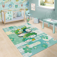 Japanese Kawaii Sushi Area Rug Green Wagara Palaka This Is How I Roll LT9 - Polynesian Pride