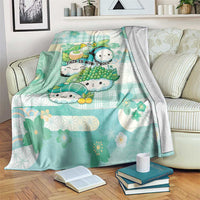 Japanese Kawaii Sushi Blanket Green Wagara Palaka This Is How I Roll LT9 Green - Polynesian Pride