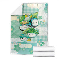 Japanese Kawaii Sushi Blanket Green Wagara Palaka This Is How I Roll LT9 - Polynesian Pride