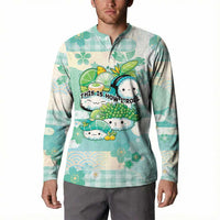Personalized Japanese Kawaii Sushi Button Sweatshirt Green Wagara Palaka This Is How I Roll LT9 - Polynesian Pride