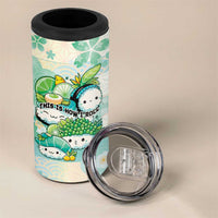 Personalized Japanese Kawaii Sushi 4 in 1 Can Cooler Tumbler Green Wagara Palaka This Is How I Roll LT9 - Polynesian Pride