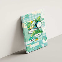 Japanese Kawaii Sushi Canvas Wall Art Green Wagara Palaka This Is How I Roll LT9 - Polynesian Pride