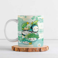 Personalized Japanese Kawaii Sushi Ceramic Mug Green Wagara Palaka This Is How I Roll LT9 Green - Polynesian Pride