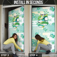 Personalized Japanese Kawaii Sushi Door Cover Green Wagara Palaka This Is How I Roll LT9 - Polynesian Pride