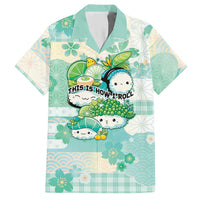 Personalized Japanese Kawaii Sushi Hawaiian Shirt Green Wagara Palaka This Is How I Roll LT9 Green - Polynesian Pride