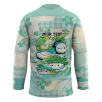 Personalized Japanese Kawaii Sushi Hockey Jersey Green Wagara Palaka This Is How I Roll LT9 - Polynesian Pride