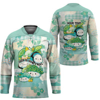 Personalized Japanese Kawaii Sushi Hockey Jersey Green Wagara Palaka This Is How I Roll LT9 - Polynesian Pride