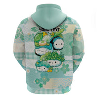 Personalized Japanese Kawaii Sushi Hoodie Green Wagara Palaka This Is How I Roll LT9 - Polynesian Pride