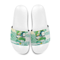 Japanese Kawaii Sushi Slide Sandals Green Wagara Palaka This Is How I Roll LT9 Green - Polynesian Pride