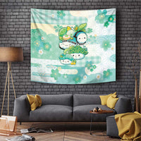 Japanese Kawaii Sushi Tapestry Green Wagara Palaka This Is How I Roll LT9 Green - Polynesian Pride