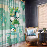 Japanese Kawaii Sushi Window Curtain Green Wagara Palaka This Is How I Roll LT9 - Polynesian Pride