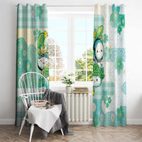 Japanese Kawaii Sushi Window Curtain Green Wagara Palaka This Is How I Roll LT9 - Polynesian Pride