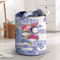 Japanese Kawaii Sushi Laundry Basket Blue Wagara Palaka This Is How I Roll LT9 Blue - Polynesian Pride