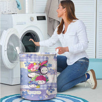Japanese Kawaii Sushi Laundry Basket Blue Wagara Palaka This Is How I Roll LT9 - Polynesian Pride