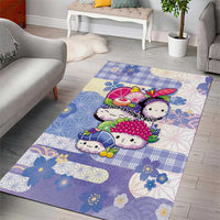 Japanese Kawaii Sushi Area Rug Blue Wagara Palaka This Is How I Roll LT9 - Polynesian Pride
