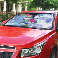 Japanese Kawaii Sushi Auto Sun Shade Blue Wagara Palaka This Is How I Roll LT9 - Polynesian Pride