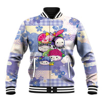Personalized Japanese Kawaii Sushi Baseball Jacket Blue Wagara Palaka This Is How I Roll LT9 Unisex Blue - Polynesian Pride