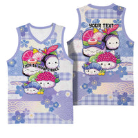 Personalized Japanese Kawaii Sushi Basketball Jersey Blue Wagara Palaka This Is How I Roll LT9 - Polynesian Pride