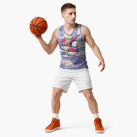 Personalized Japanese Kawaii Sushi Basketball Jersey Blue Wagara Palaka This Is How I Roll LT9 - Polynesian Pride